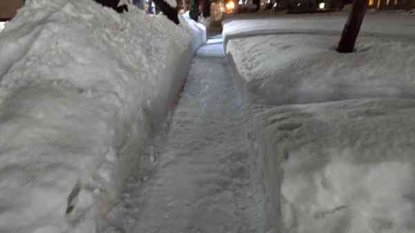 通学路の除雪before2