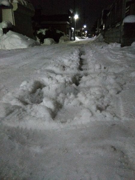 雪道の穴before2