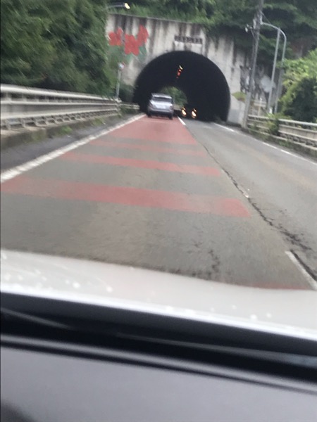 457号線宮床ダム脇　橋からトンネル付近の劣化before3