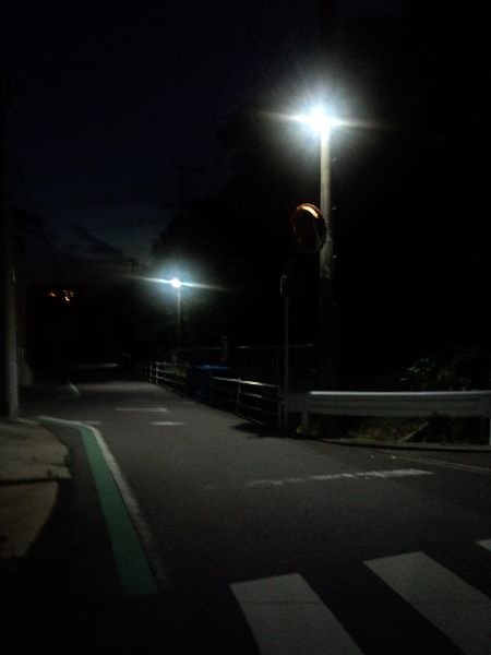 道路が暗いbefore3