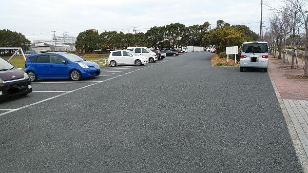 青山公園の駐車場before
