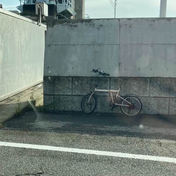放置自転車before