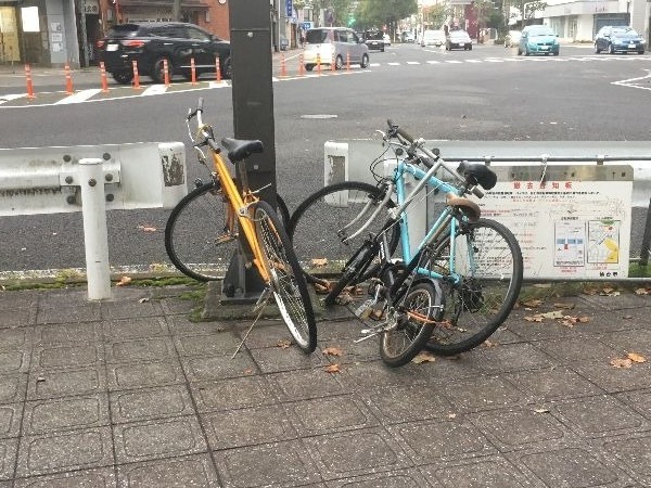おそらく盗難後に放置された自転車ですbefore